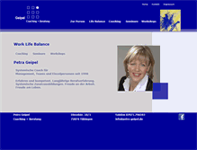 Tablet Screenshot of petra-geipel.de